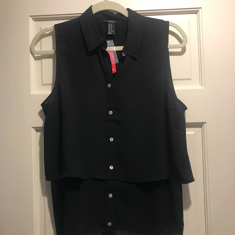 Forever21 Black Blouse